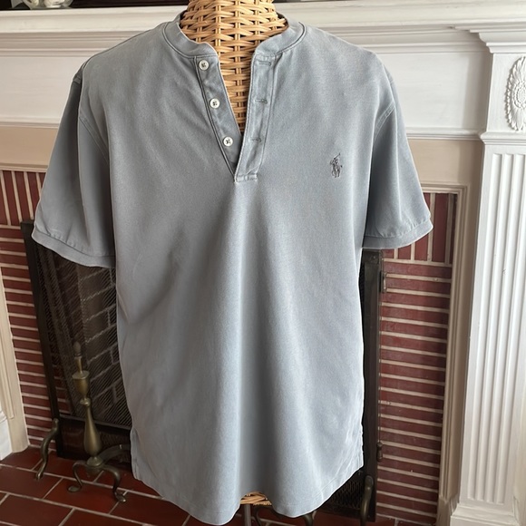 Polo Ralph Lauren grey featherweight mesh top M - Picture 3 of 10